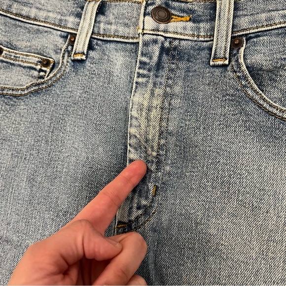 ARITZIA WILFRED FREE Tanit Cut Off Denim Skirt in Vintage Blue Bottle - Picture 7 of 9